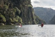We will paddle between the dams sculptured into the cliffs. We probably won´t see a human soul beside our group while paddling. You will feel the imensity of Nature and appreciate the beauty of the Natural Park.
